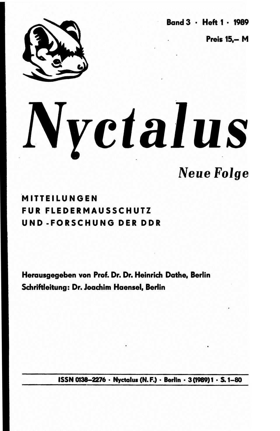 Band 3, Heft 1